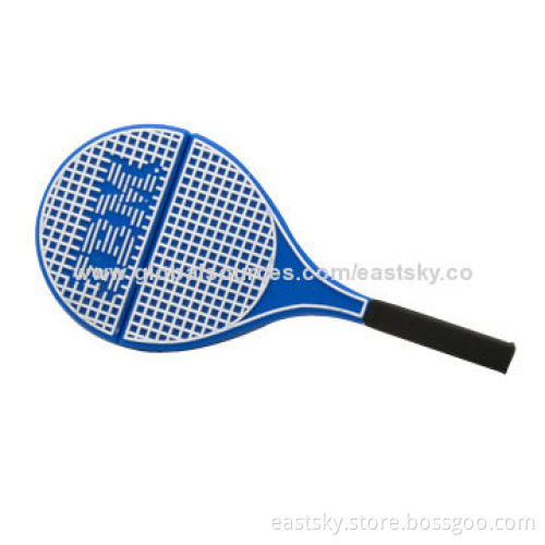 Tennis Racket Shape Thumb Drive, Made of Soft PVC Material, OEM Orders Welcome